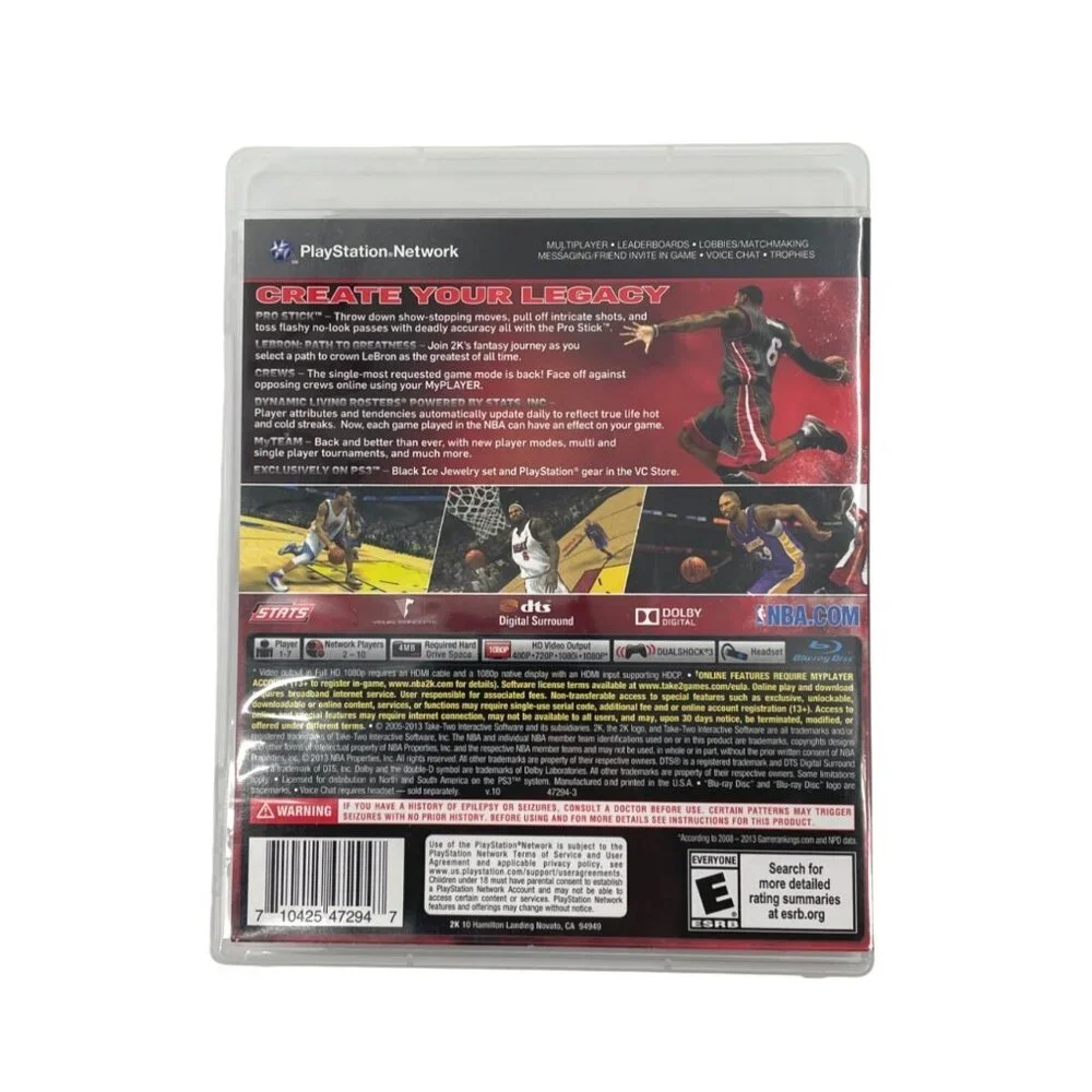 NBA 2K14 (Sony PlayStation 3, 2013) Complete Booklet Tested Working Lebron James